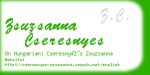 zsuzsanna cseresnyes business card